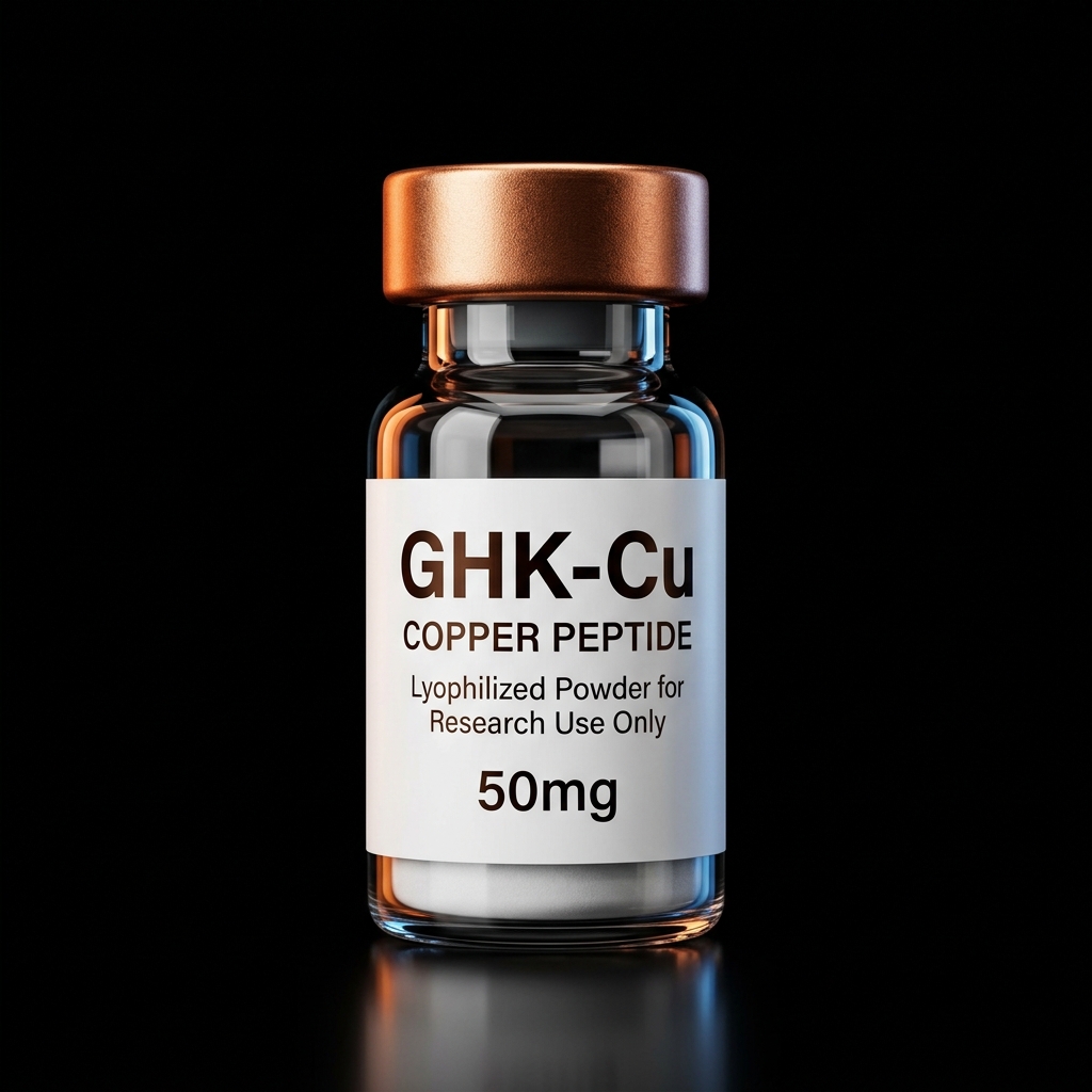GHK-Cu research peptide vial